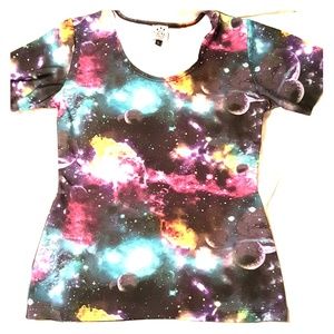 Galaxy outer space shirt